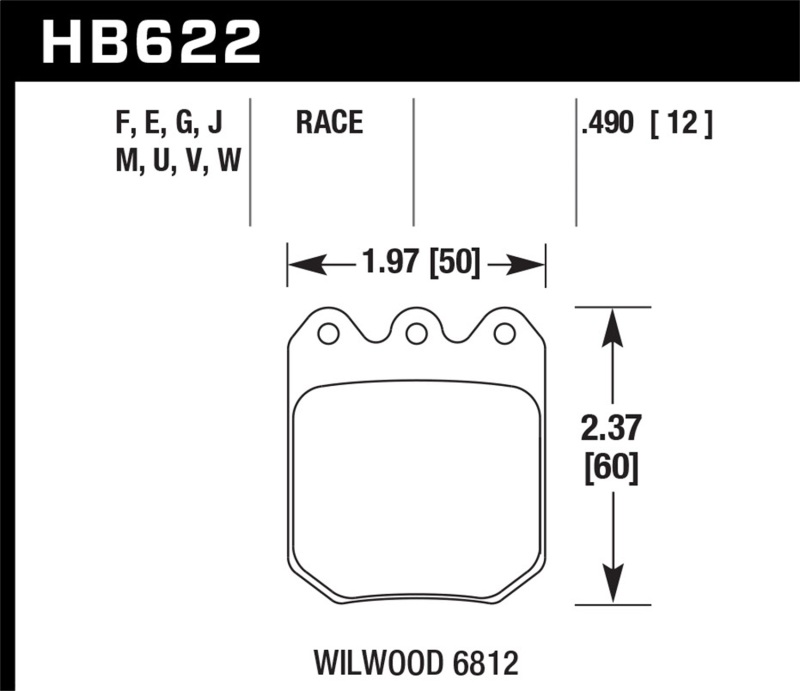 BMW xDrive28i Brake Pad Set - Rear - Hawk Performance - DTC-60 - `13-`15